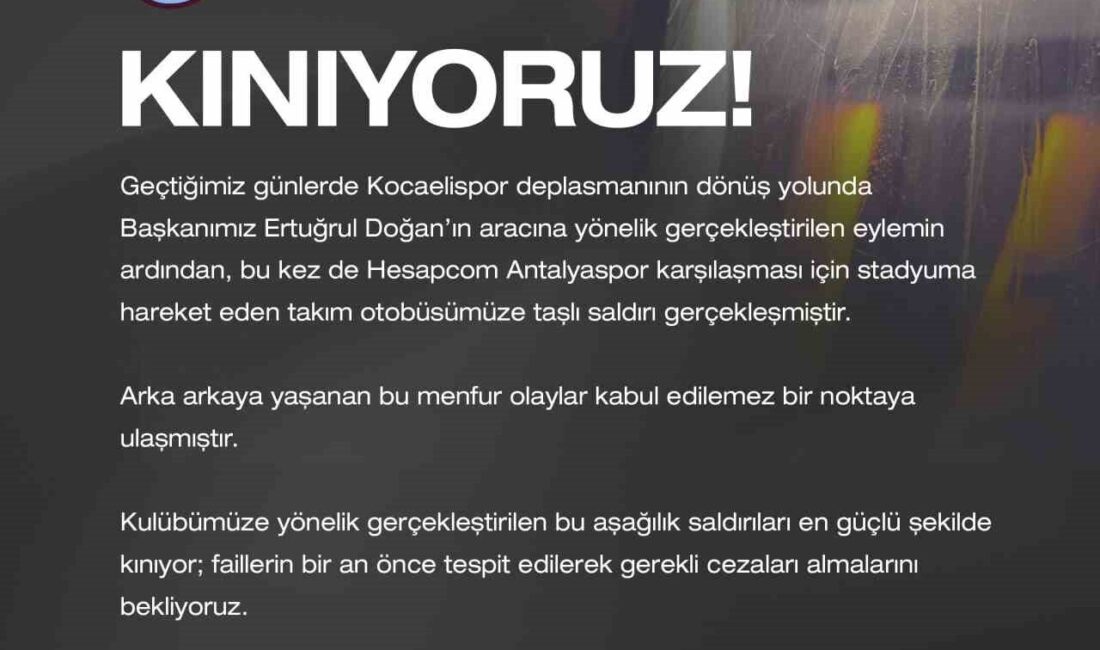 Trabzonspor, Trendyol Süper Lig’in 20. haftasında bu akşam oynayacakları Antalyaspor