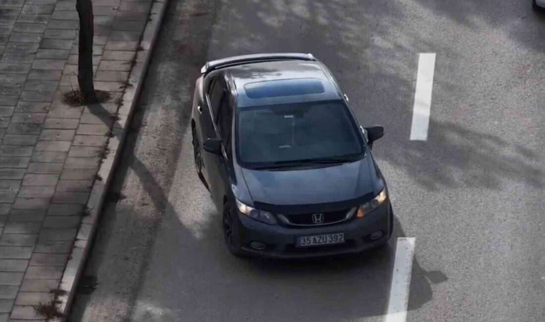 Kırıkkale’de yapılan trafik denetiminde, uygulamadan kaçmak isteyen bir sürücü dronla