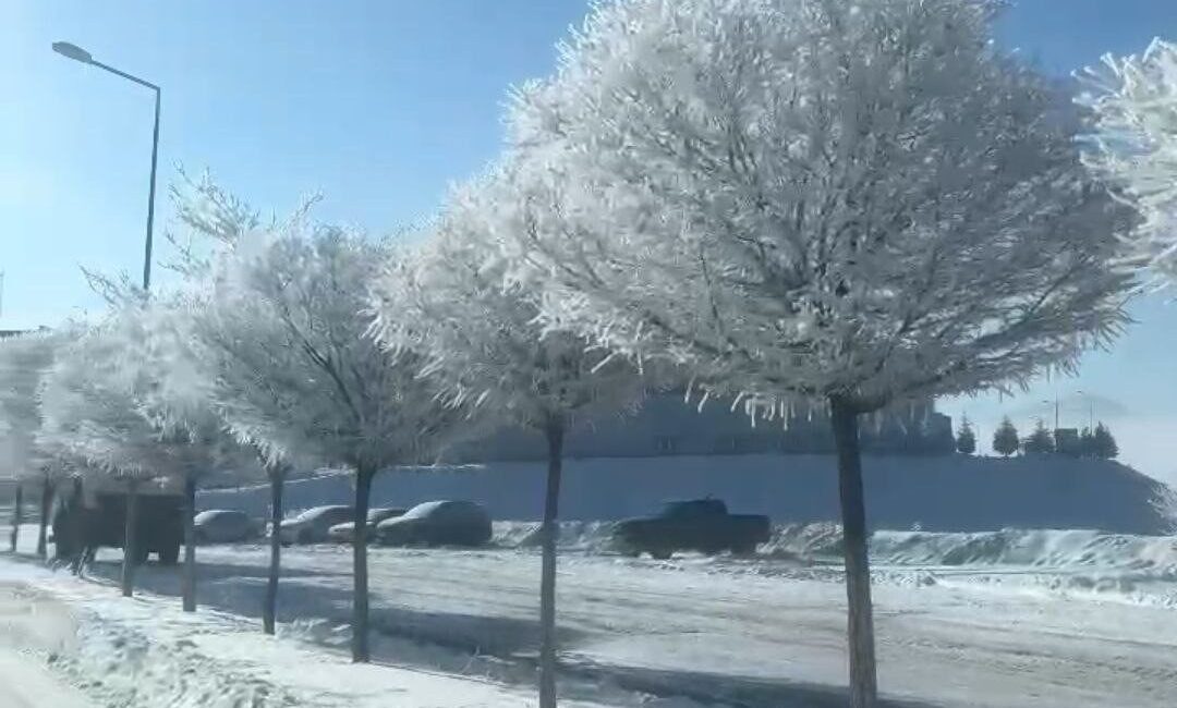 Adana’nın Tufanbeyli ilçesinde hava sıcaklıklarının gece saatlerinde eksi 20 dereceye