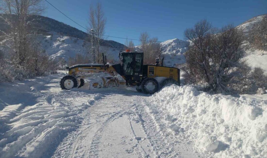 Tunceli’de etkili olan kar yağışından dolayı 298 köy yolu ulaşıma