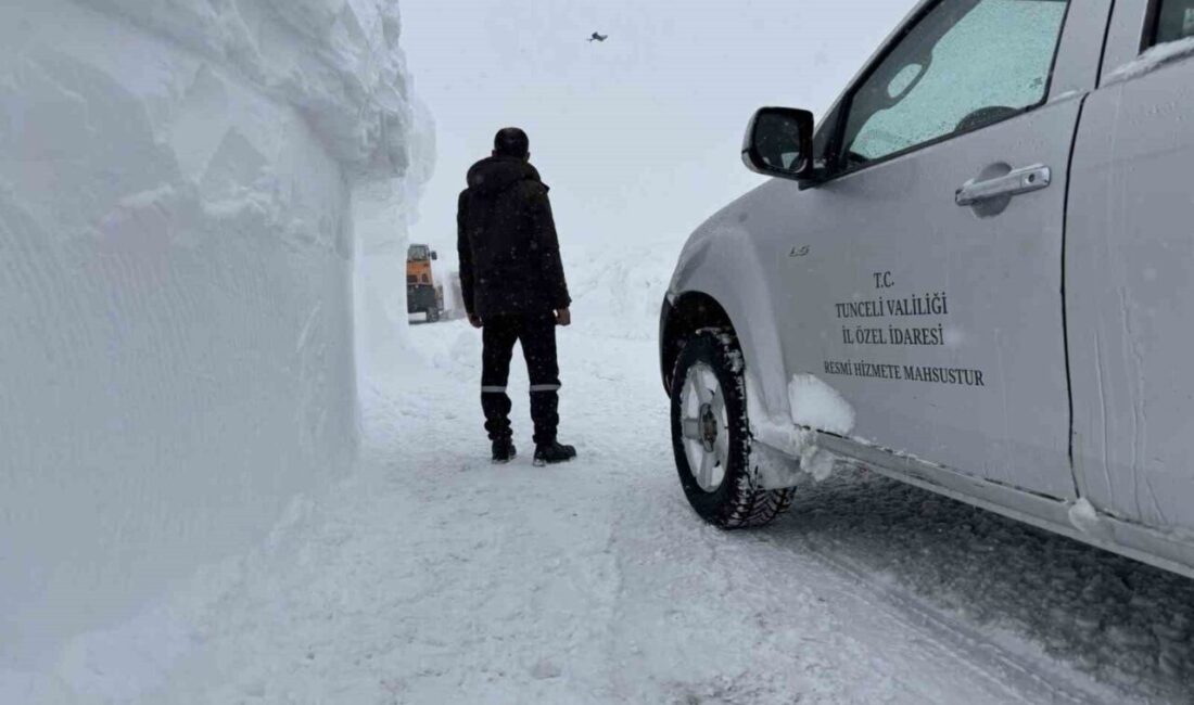 Tunceli’de yoğun kar yağışı ve buzlanma nedeniyle 83 köy yolu