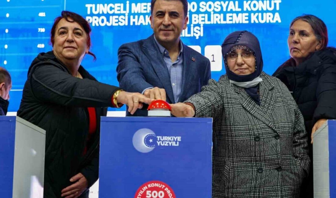 Türkiye Yüzyılı 500 Bin Sosyal Konut Projesi kapsamında Tunceli merkez
