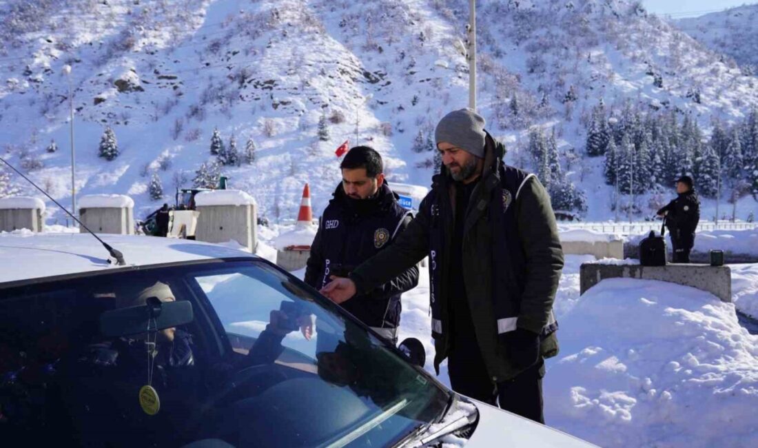 Tunceli genelinde gerçekleştirilen “Düzensiz Göç ile Mücadeleye Yönelik Huzur Uygulaması”
