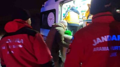 Tunceli’de kedi tırmalaması sonucu yaralanan çocuk için zorlu kış şartlarına