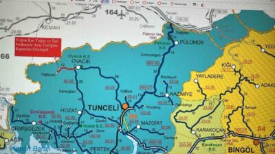 Tunceli genelinde etkisini artıran yoğun kar yağışı ve tipi, görüş