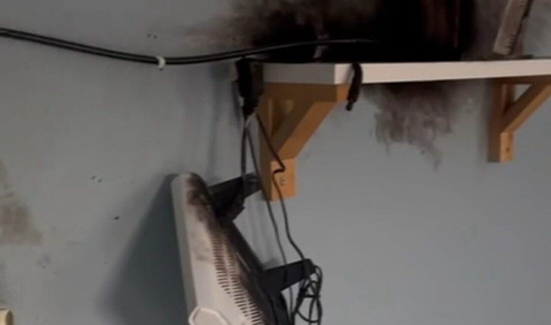 Manisa’nın Turgutlu ilçesinde bir eve yıldırım düştü. Manisa il genelinde