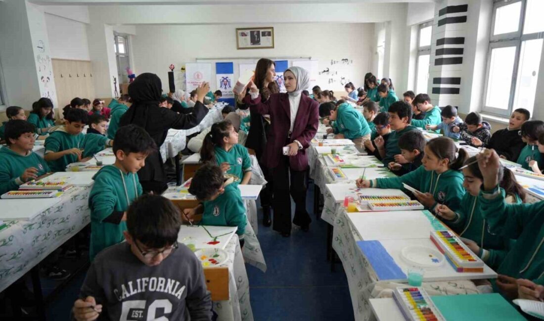 Kültür ve Turizm Bakanlığı destekli proje kapsamında Erzincan’da çocuklar sanatla