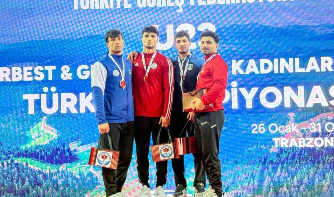 Trabzon Ortahisar Beşirli Spor Salonu’nda devam eden U23 Grekoromen Güreş