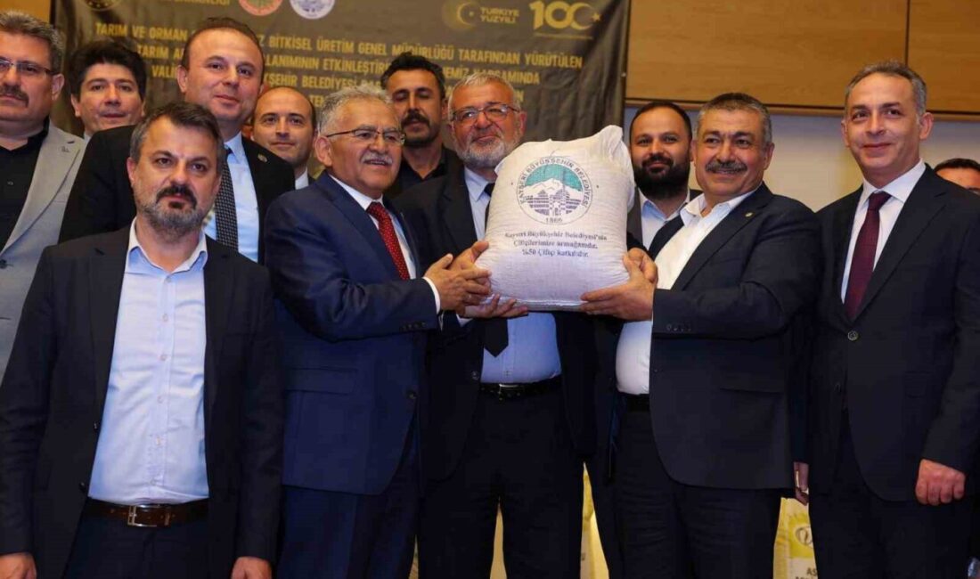 Kayseri Büyükşehir Belediyesi; kentin tarımsal üretim yapan çiftçilerini desteklemek ve