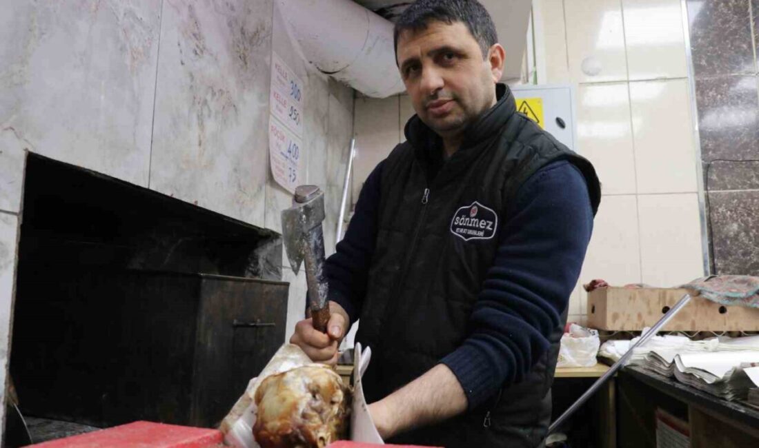 Sivas’ın kış sofralarının vazgeçilmez lezzeti kelle, 16 saatlik zahmetli hazırlık