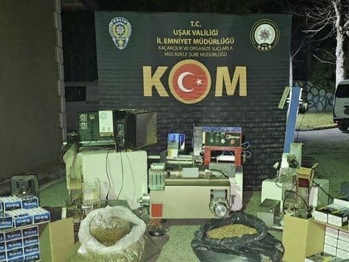 Uşak İl Emniyet Müdürlüğü KOM Şube Müdürlüğü ekiplerince yapılan operasyonlarda