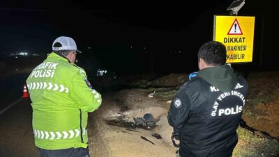 Uşak’ta bir otomobilin şarampole devrilerek takla atması sonucu 1 kişi