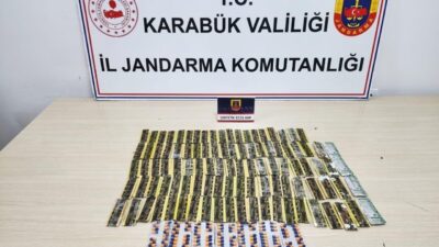 Karabük’te jandarma ekiplerince bir şüphelinin ikametinde yapılan aramada bin 276