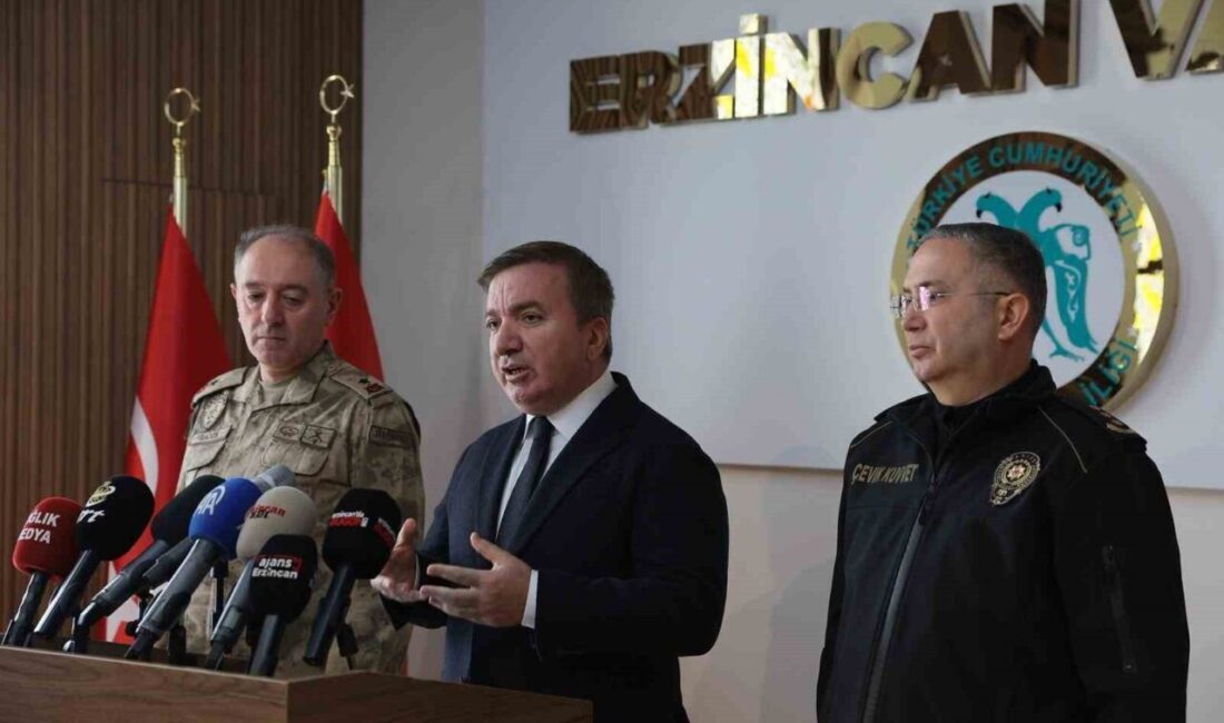 Erzincan Valisi Hamza Aydoğdu, 2025 yılına ait asayiş ve güvenlik