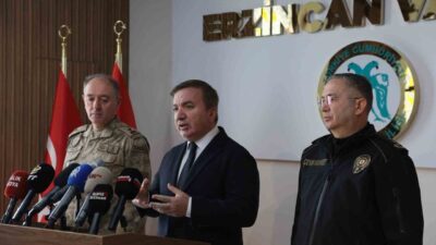 Erzincan Valisi Hamza Aydoğdu, 2025 yılına ait asayiş ve güvenlik