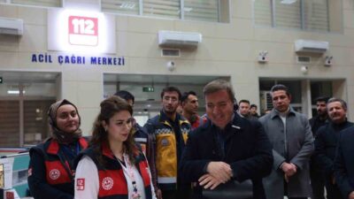 Erzincan Valisi Hamza Aydoğdu, 112 Acil Çağrı Merkezi’ni ziyaret ederek