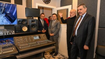 Vali Mustafa Çiftçi, Erzurum’da çekimleri gerçekleştirilen “Dua” adlı sinema filminin