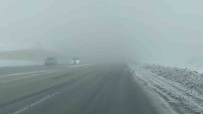 Van-Özalp kara yolunda sabah saatlerinde etkili olan yoğun sis, görüş