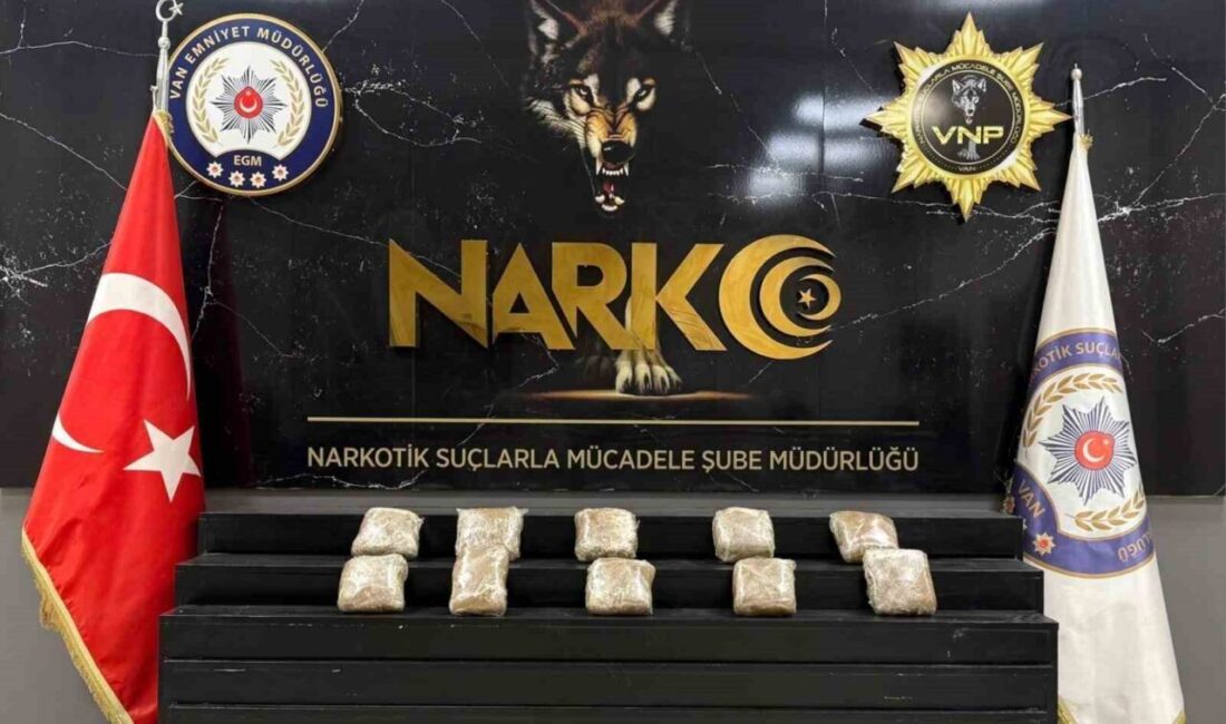 Van’da polis ekiplerince yürütülen çalışmalar sonucunda 13 kilo 140 gram