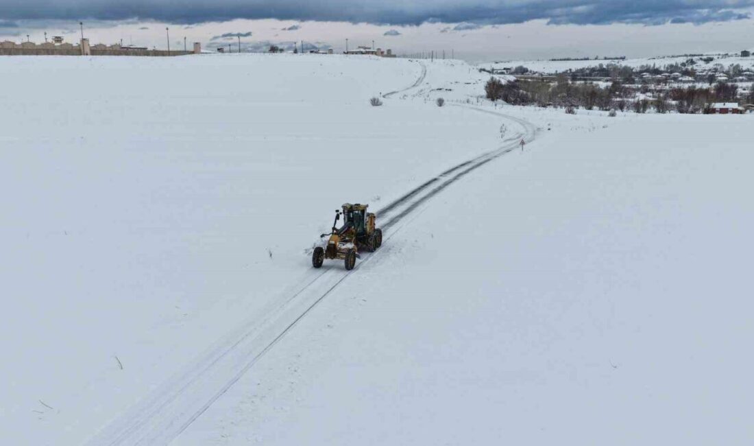 Van’da etkili olan kar yağışı nedeniyle 283 yerleşim yerinin yolu