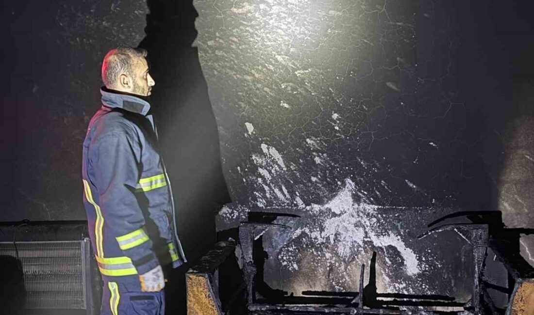 Van’ın Tuşba ilçesinde çıkan yangında bir ev kullanılamaz hale geldi.