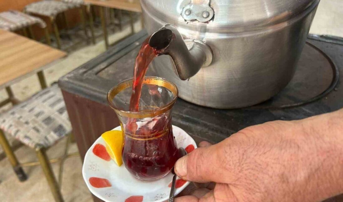 Van’da soğuk kış günlerinin etkisini artırmasıyla birlikte çay evlerine gelen