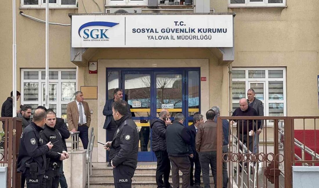 Yalova SGK İl Müdürlüğü binasında kurum tarafından icra edilen bir