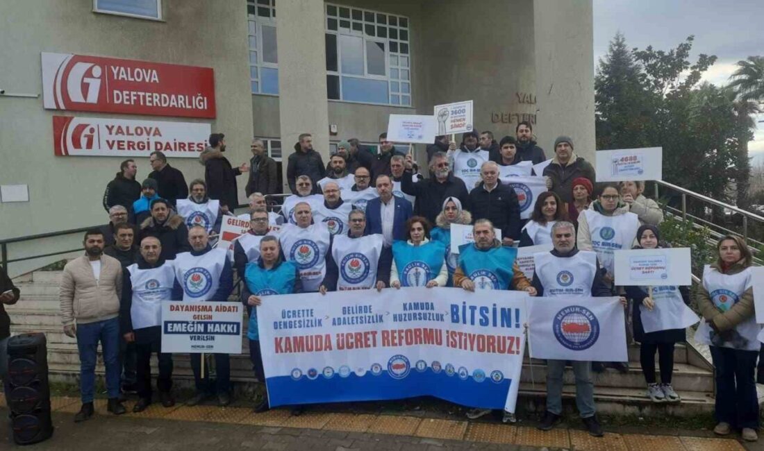 Memur-Sen Yalova teşkilatı, 2026 yılının ilk maaş gününde Yalova Defterdarlığı