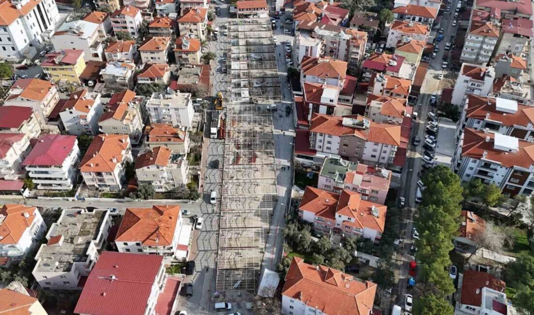 Muğla Büyükşehir Belediyesi’nin Yatağan Pazaryerinde başlattığı bakım, onarım ve tadilat
