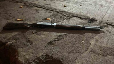 Hatay’da yılbaşını kutlamak için kent merkezinde pompalı tüfekle havaya ateş