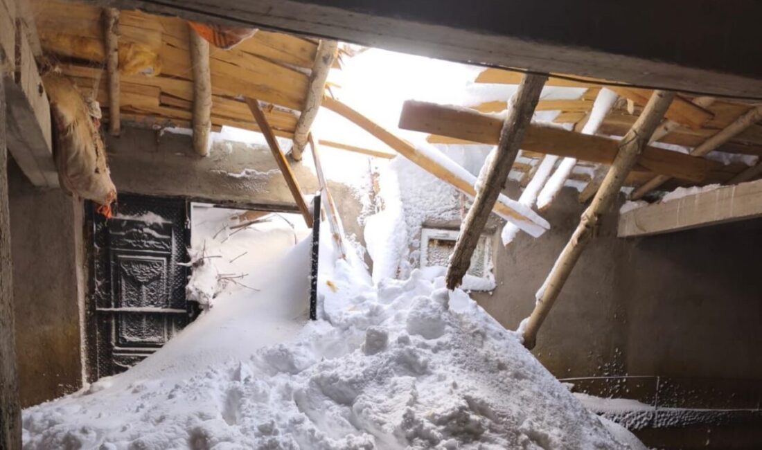 Hakkari’nin Yüksekova ilçesinde yoğun kar yağışının ardından meydana gelen çığ