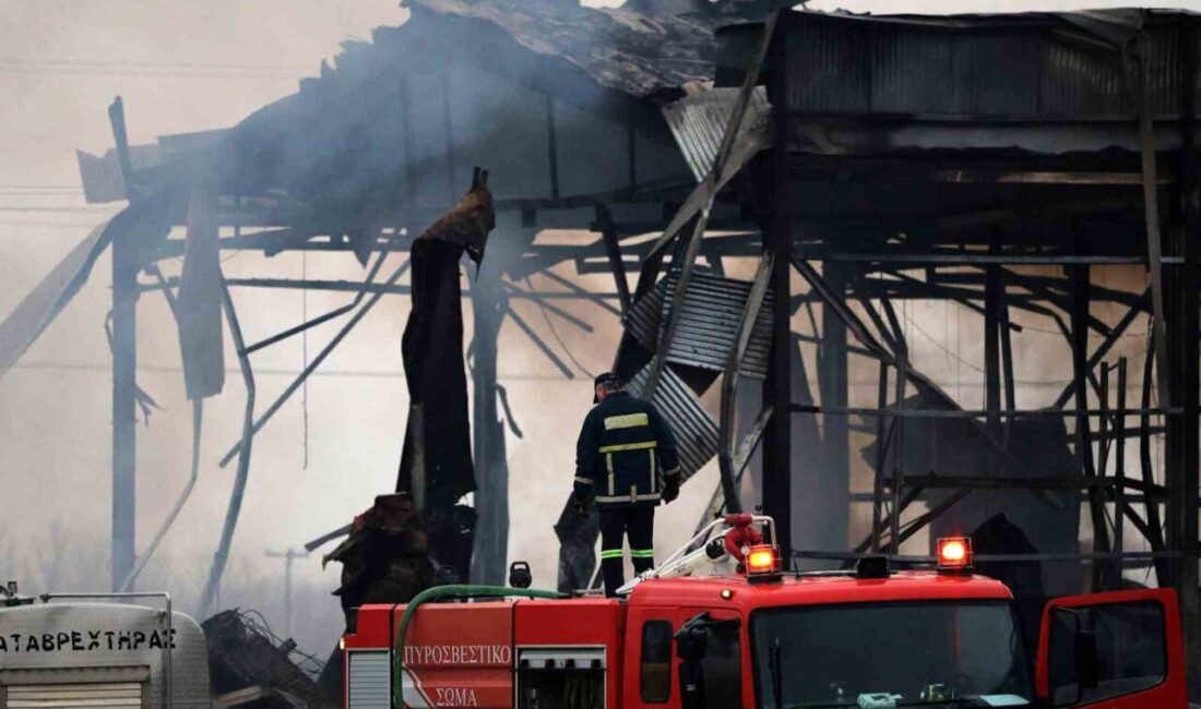 Yunanistan’ın Tesalya bölgesine bağlı Trikala şehrinde bir bisküvi fabrikasında meydana