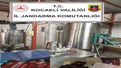Kocaeli’de düzenlenen operasyonda, yaklaşık 10 milyon TL değerinde kaçak ürün