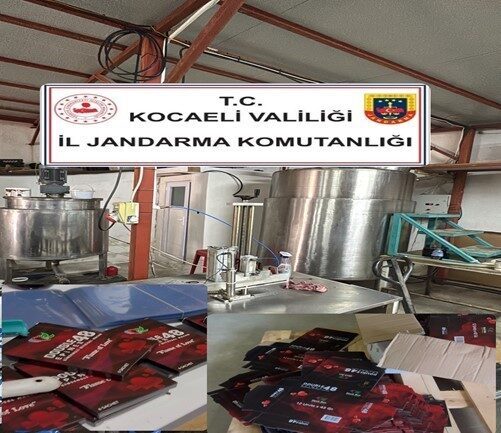 Kocaeli’de düzenlenen operasyonda, yaklaşık 10 milyon TL değerinde kaçak ürün