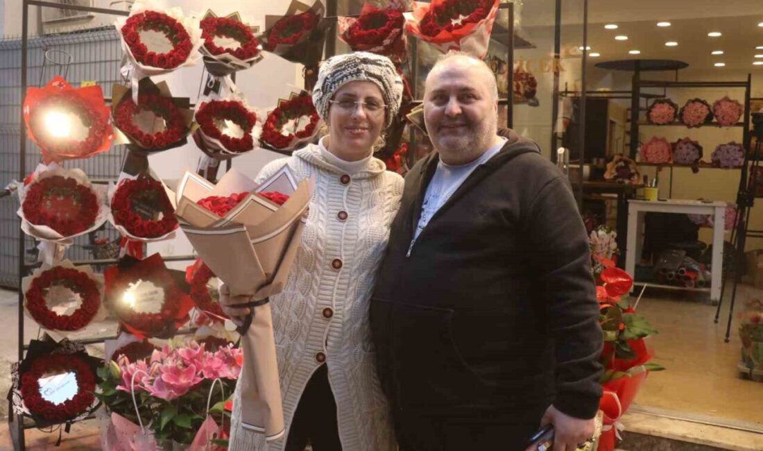 Sakarya’da 14 Şubat Sevgililer Günü’nde eşlerine ve sevgililerine sürpriz yapmak