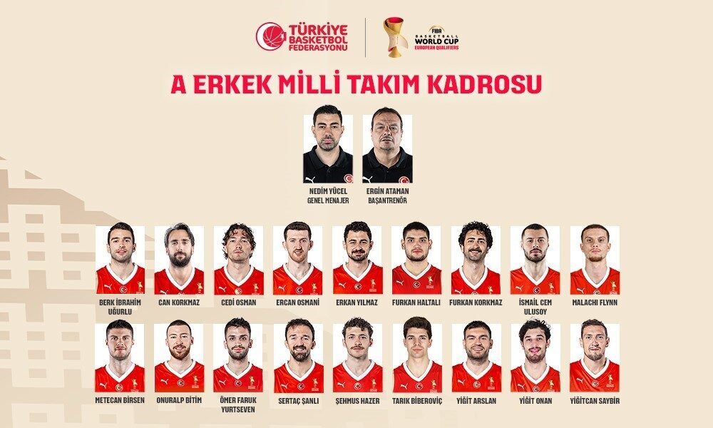 A Milli Erkek Basketbol Takımı’nın, FIBA 2027 Basketbol Dünya Kupası
