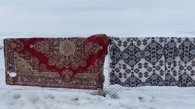 Ağrı’nın Patnos ilçesinde etkili olan dondurucu soğuk, günlük yaşamı olumsuz