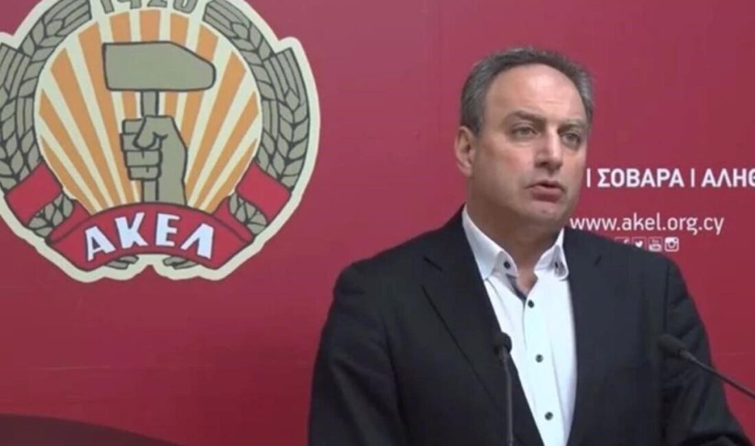 Güney Kıbrıs Rum Yönetimi’nde ana muhalefet partisi konumundaki Emekçi Halkın