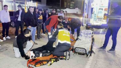 Aksaray’da otomobil ile motosikletin çarpışması sonucu meydana gelen trafik kazasında