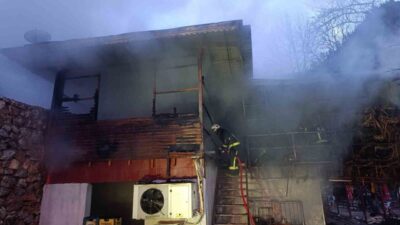 Antalya’nın Alanya ilçesinde bir piknik işletmesinde çıkan yangın paniğe neden