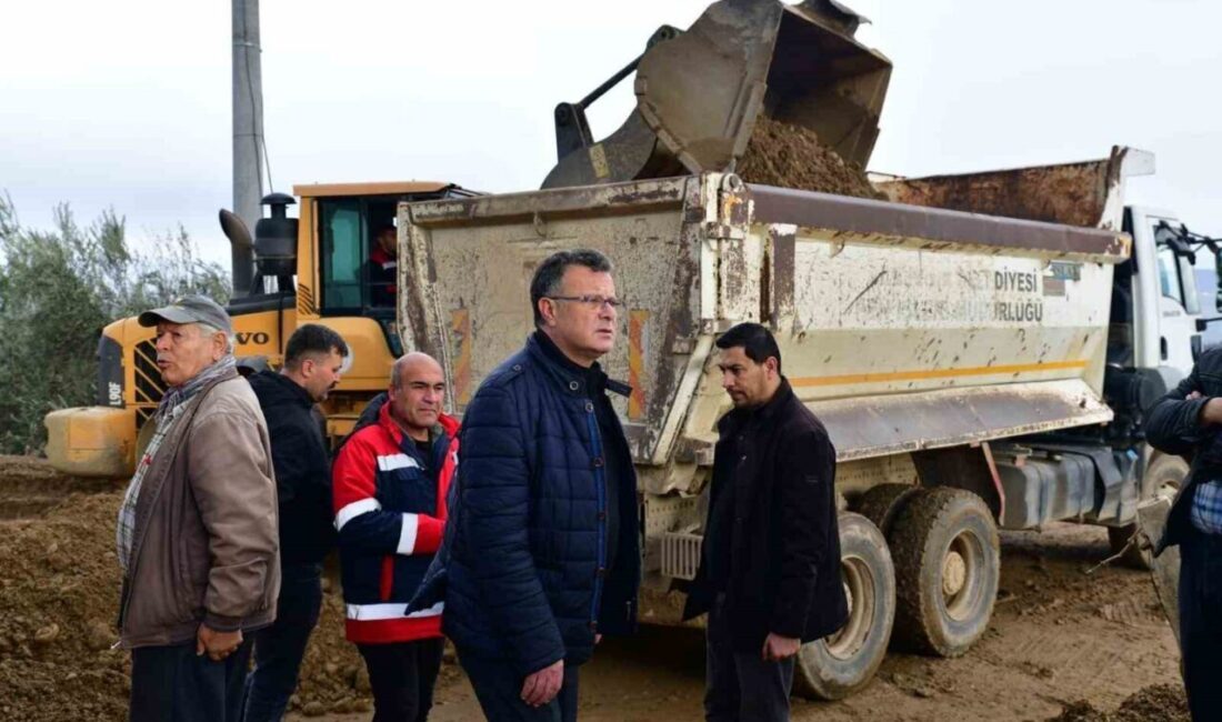 Manisa’nın Alaşehir ilçesinde etkili olan şiddetli yağışların ardından meydana gelen