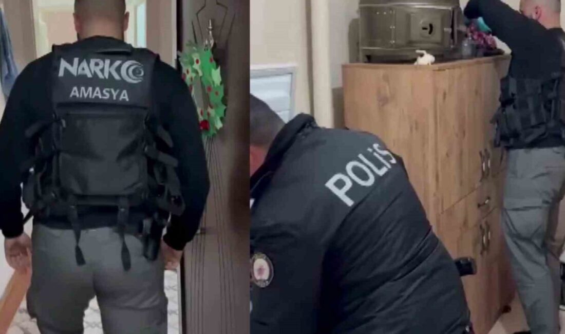 Amasya’da polis ekipleri tarafından düzenlenen uyuşturucu operasyonunda gözaltına alınan 11