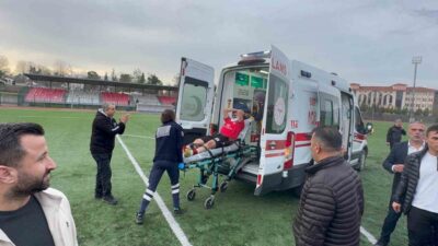 Bartın 1. Amatör Küme’de Arıt Kayadibispor-Ulus Çınarspor maçının uzatma dakikalarında