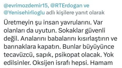 Ankara Üniversitesinde görev yapan bir akademisyenin sosyal medya hesapları üzerinden