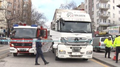 Ankara’da Cebeci Tren İstasyonu’nun önünde tırın altında kalan yaşlı kadın