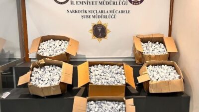 Samsun’da narkotik ekiplerince düzenlenen operasyonda anne ile oğlu 230 bin