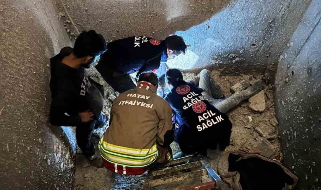 Hatay’da inşaat halindeki apartmanın asansör boşluğuna düşen işçi yaralandı. Olay;