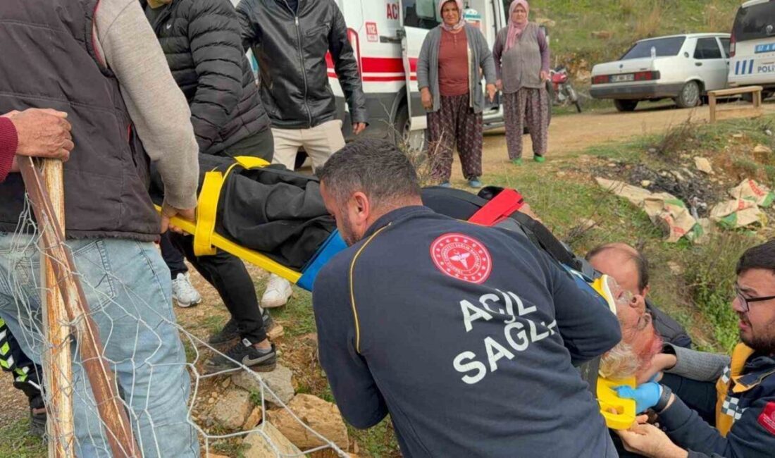Antalya’nın Gazipaşa ilçesinde kontrolden çıkan motosikletin yaklaşık 5 metrelik uçuruma