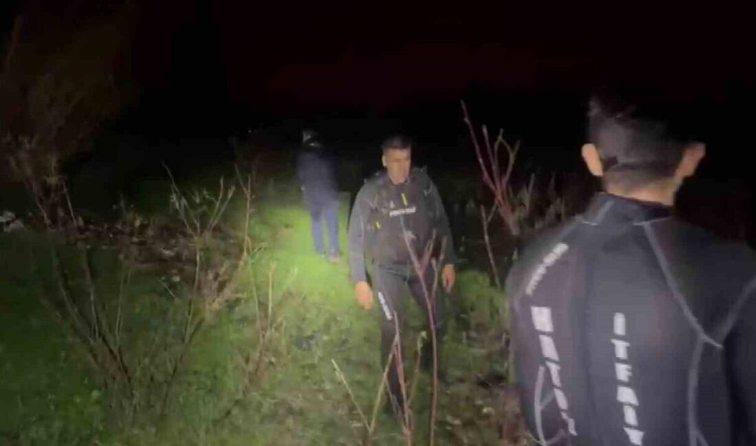 Hatay’da Asi Nehri’ne düşerek akıntıya kapılan şahsı bulmak için çalışma