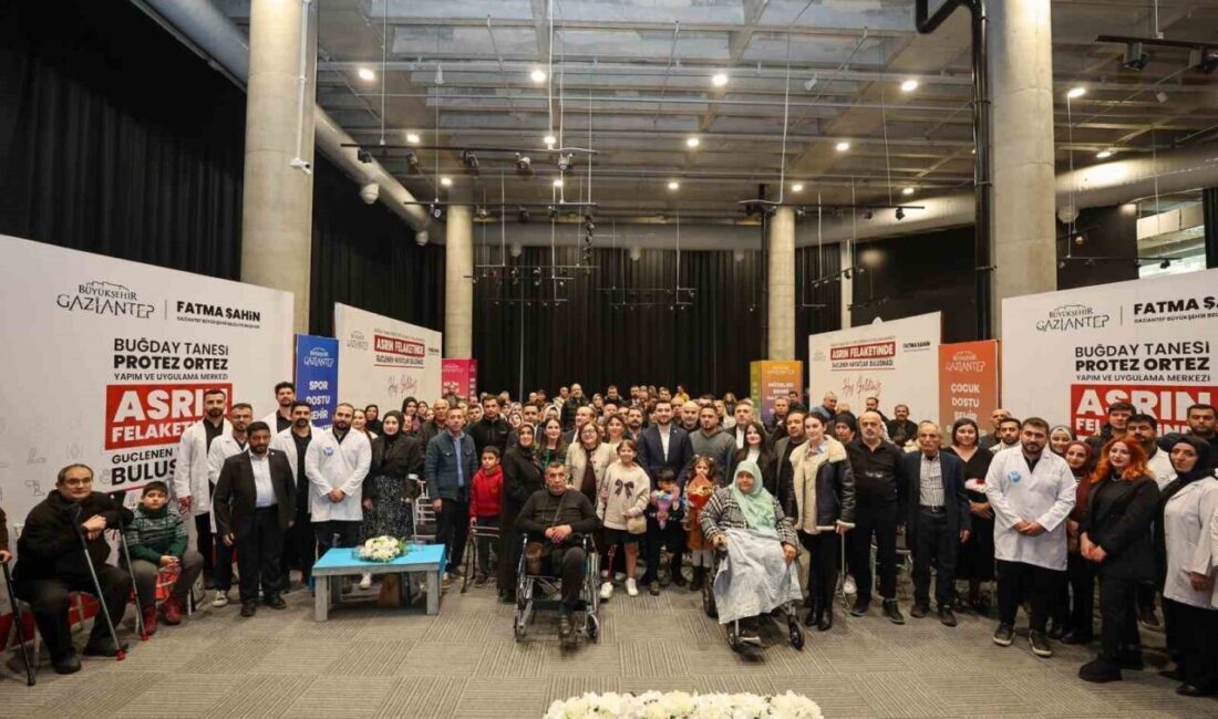 Gaziantep Büyükşehir Belediyesi, 6 Şubat depremlerinin ardından uzuv kaybı yaşayan